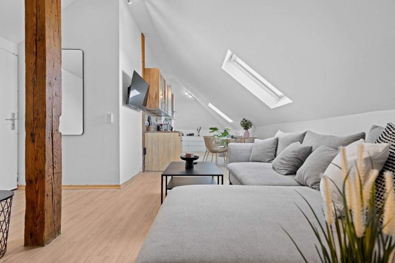 Stilvolle Wohnung: Private Dachterrasse - Zentral Augsburg Eksteriør billede