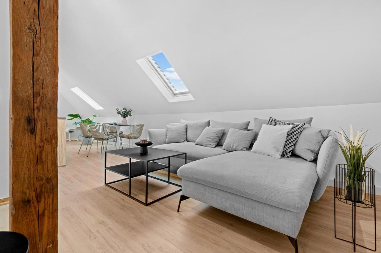 Stilvolle Wohnung: Private Dachterrasse - Zentral Augsburg Eksteriør billede