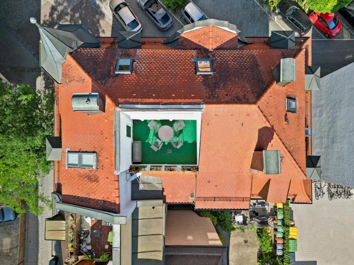 Stilvolle Wohnung: Private Dachterrasse - Zentral Augsburg Eksteriør billede
