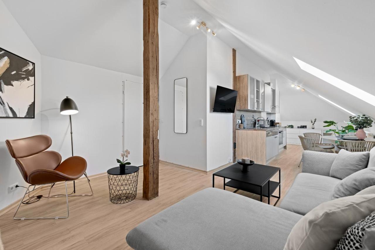 Stilvolle Wohnung: Private Dachterrasse - Zentral Augsburg Eksteriør billede